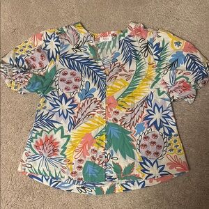 Colorful Floral Blouse